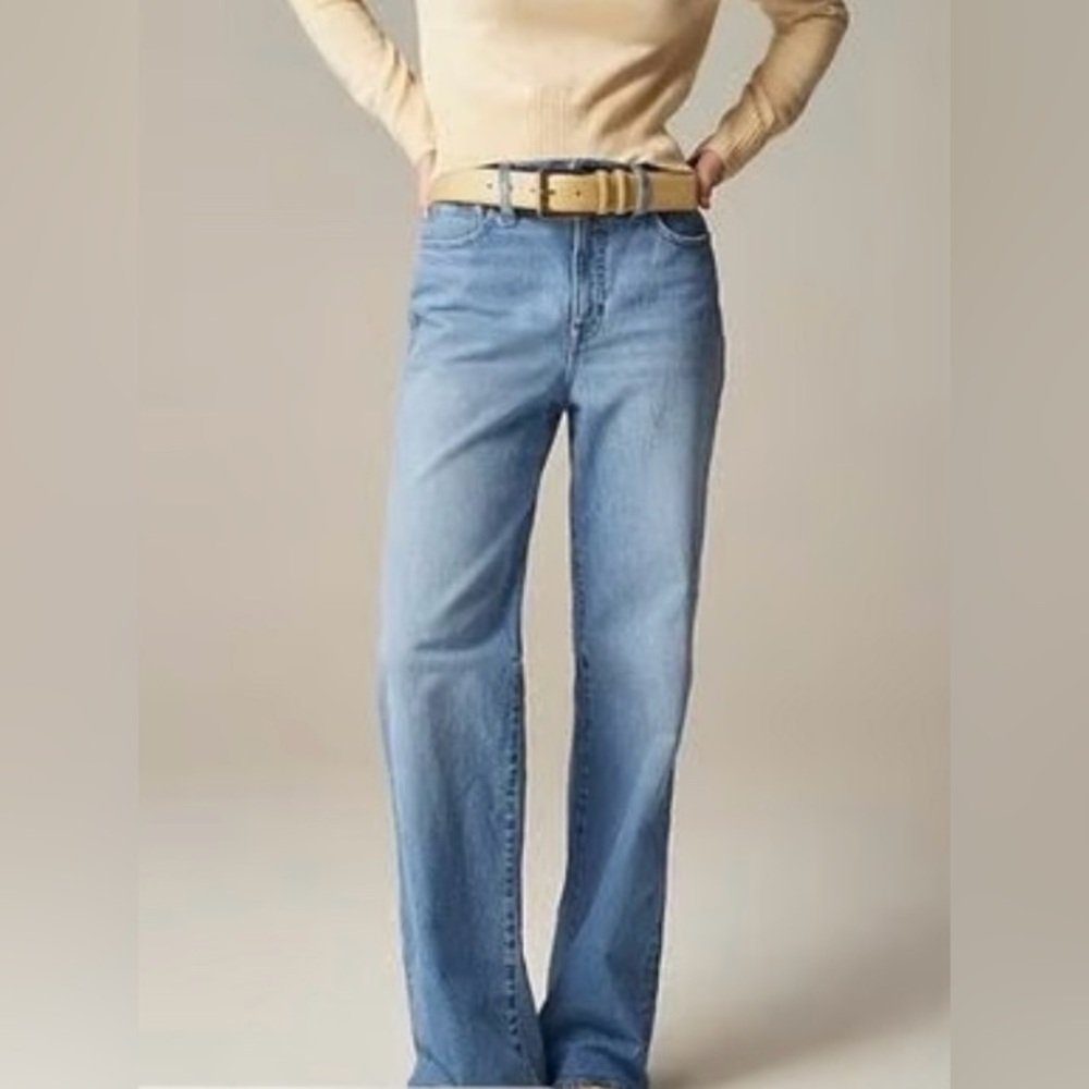 NWT J. Crew Slim Wide Jeans, Size 28